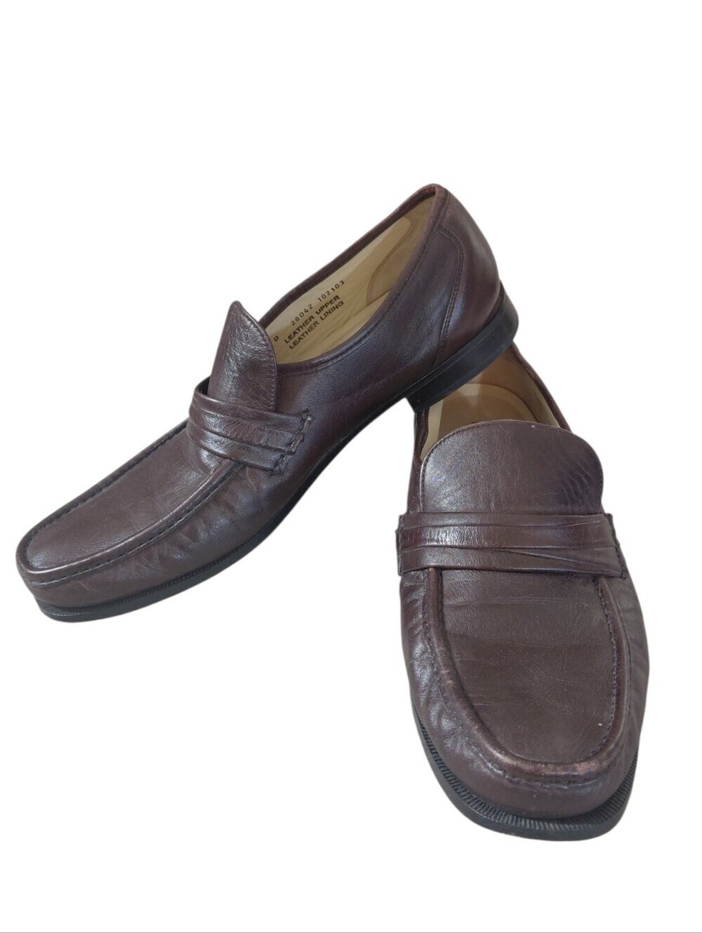 Bostonian Classic Men's Brown Leather Penny Loafers Size 11